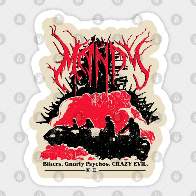 Crazy Evil Sticker by colouroutofspaceworkshop